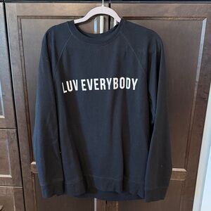 Brunette The Label Black Sweatshirt with Bold Print